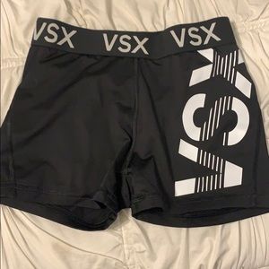 VSX Sport Black and White Spandex Shorts